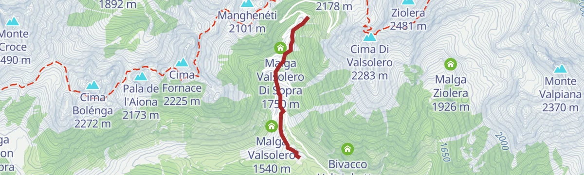 Route map: Rio Manghen LM